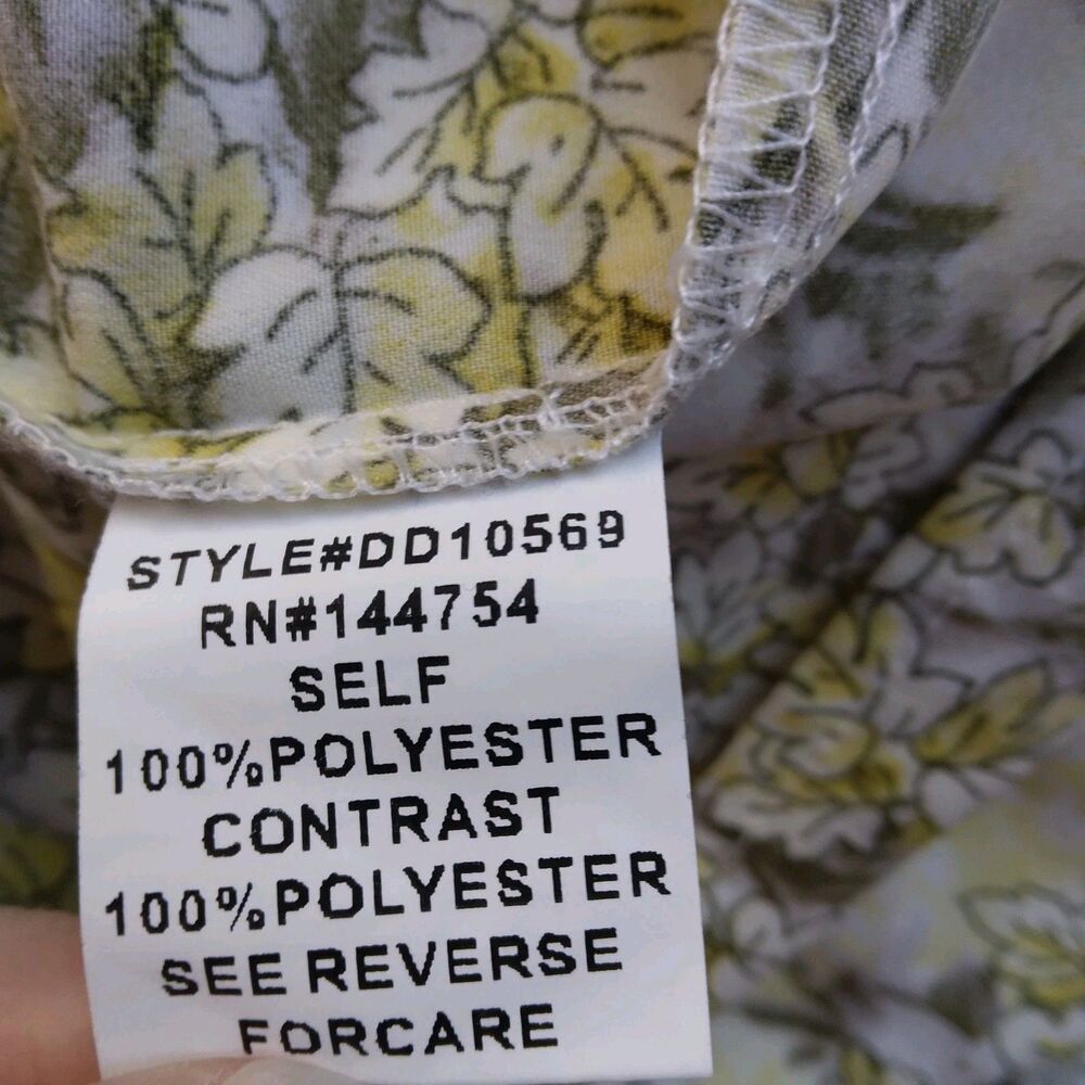 Davi And Dani Maxi Dress Smocked Floral Peasant Boho Prairie Women's Medium - Picture 11 of 11